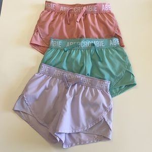 Lot of 3 Abercrombie Kids Shorts